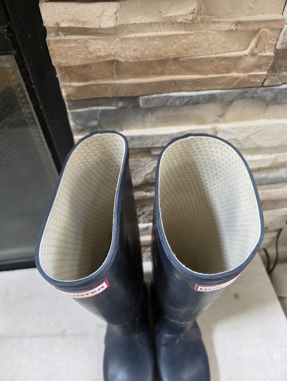 Hunter Women's Original Tall Rain Boots Black Knee High 7M/8F - Picture 6 of 13